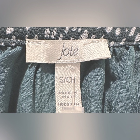 NWT Joie Limited Edition Long Sleeve Arctic Spot Chiffon Dress Front Button ZP1 - Picture 6 of 9